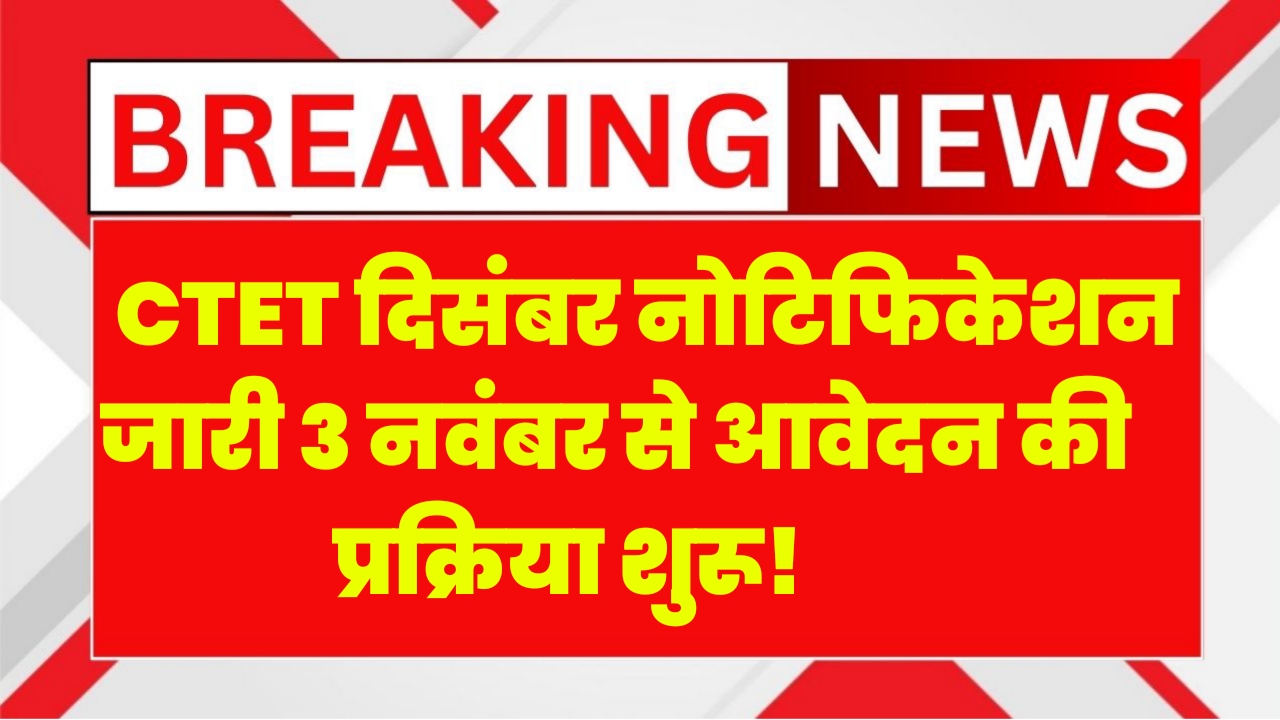 CTET December 2025 Notification